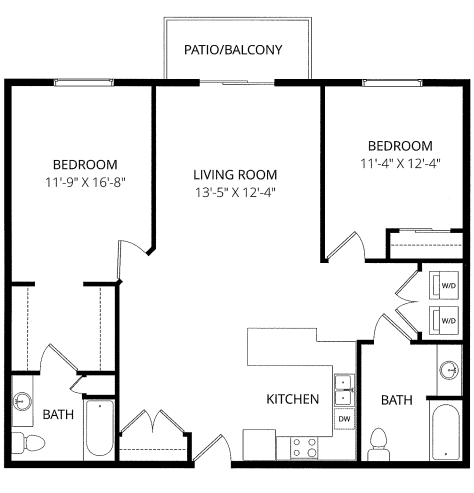 2x2 Cass floor plan